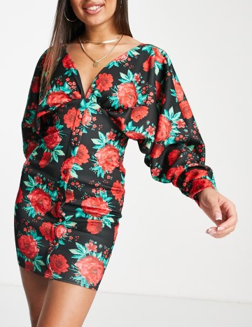 Rochie midi ASOS, mix culori