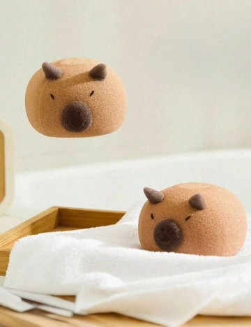 Set bureți de baie Shein, maro