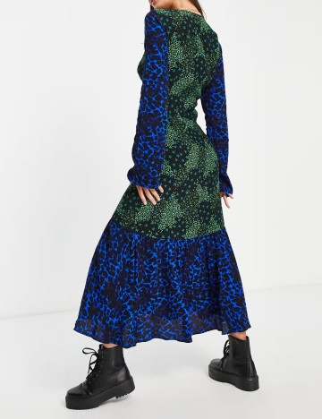 Rochie maxi Topshop, mix culori