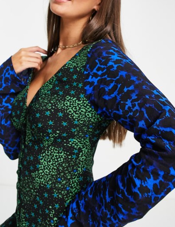 Rochie maxi Topshop, mix culori