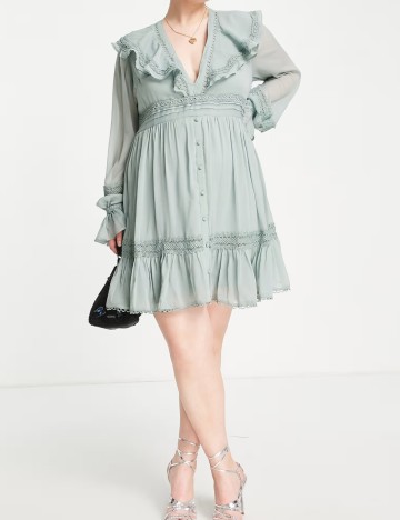 Rochie mini ASOS, verde
