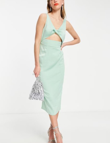 Rochie maxi ASOS, verde