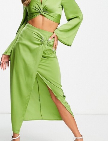 Fustă midi Aria Cove, verde