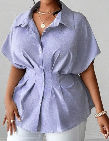 Cămașă Shein Curve+, mix culori