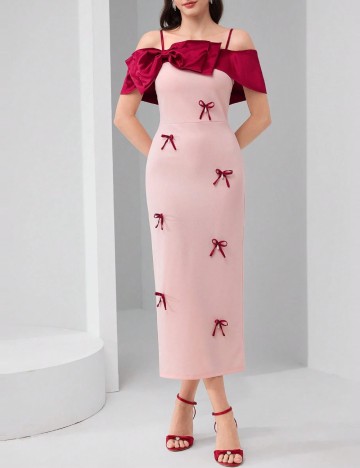 Rochie maxi Shein, roz