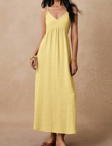 Rochie midi Shein, galben