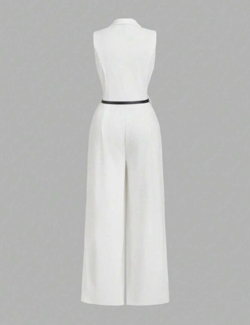 Salopetă lungă Shein Curve+, alb