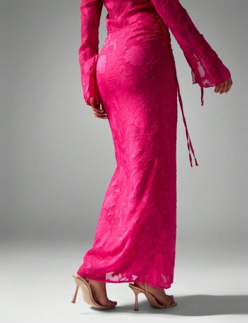 Fustă maxi Shein Missguided, roz