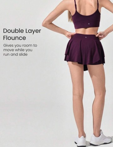 Fustă mini Shein, vișiniu