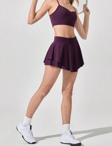 Fustă mini Shein, vișiniu