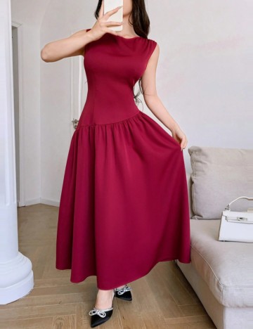 Rochie maxi Shein, vișiniu