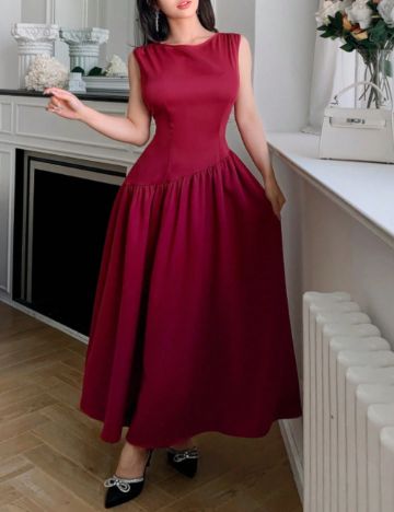 Rochie maxi Shein, vișiniu