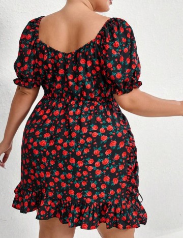 Rochie mini Shein Curve+, mix culori