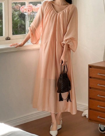 Rochie midi Shein DAZY, piersică