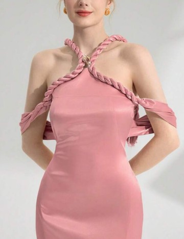 Rochie maxi Shein, roz