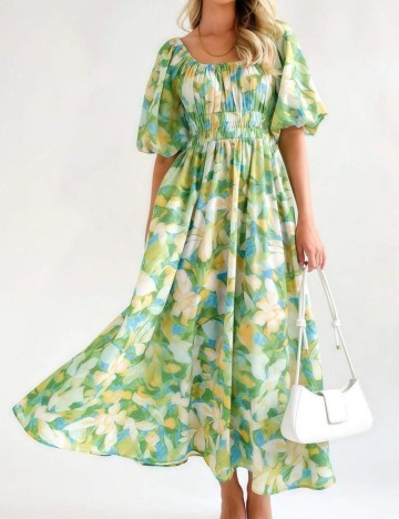 Rochie maxi Shein, mix culori