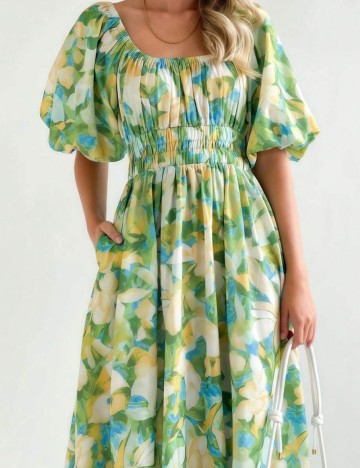 Rochie maxi Shein, mix culori