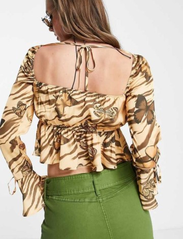 Cămașă ASOS, maro