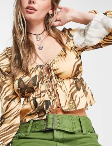 Cămașă ASOS, maro