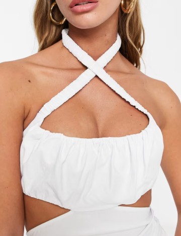 Rochie mini ASOS, alb