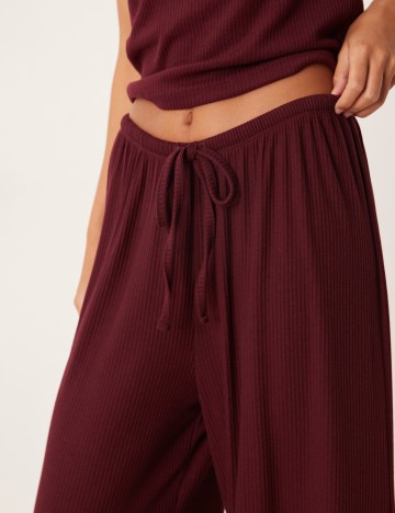 Pantaloni de pijama ASOS, vișiniu