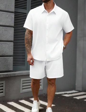 Compleu Shein MANFINITY, alb