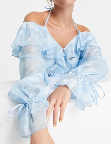 Cămașă ASOS, albastru