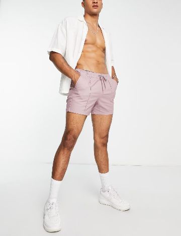 Pantaloni scurți ASOS, lila