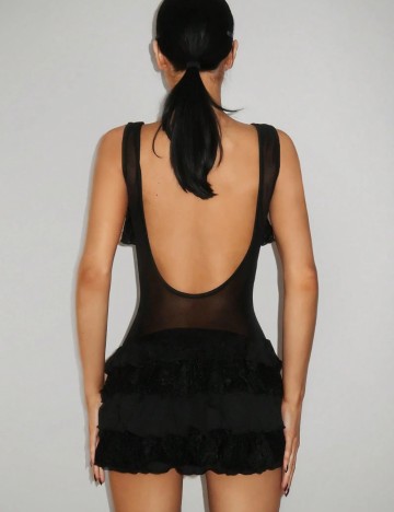 Rochie tip salopetă Shein, negru