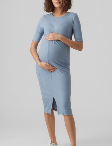 Rochie maxi Mamalicious, albastru