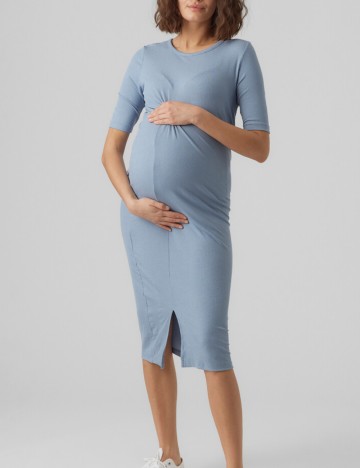 Rochie maxi Mamalicious, albastru