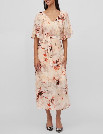 Rochie midi Vila, mix culori