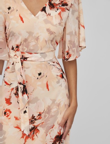 Rochie midi Vila, mix culori