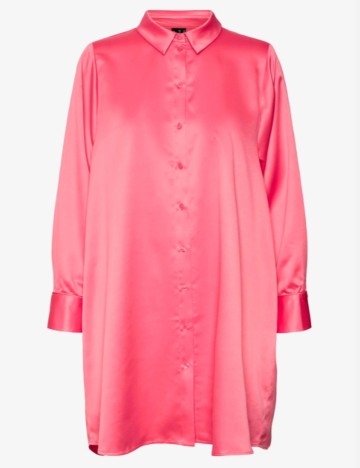 Rochie tip cămașă Vero Moda, roz