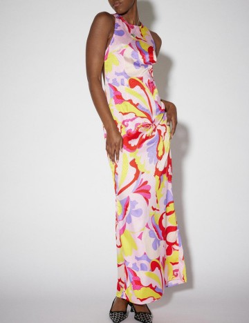 Rochie maxi SOMETHING NEW, mix culori