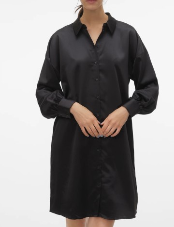 Rochie tip cămașă Vero Moda, negru