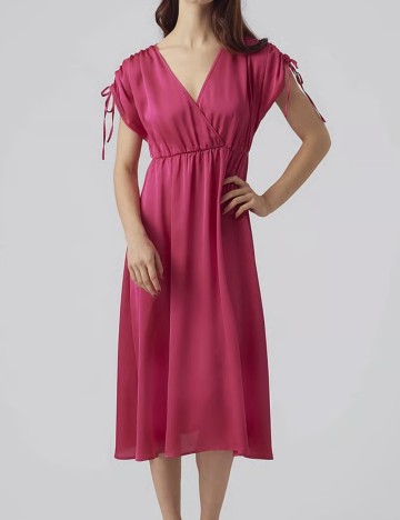 Rochie midi Vero Moda, roz