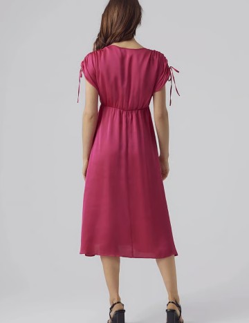 Rochie midi Vero Moda, roz
