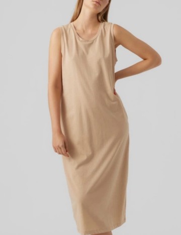 Rochie midi Vero Moda, bej