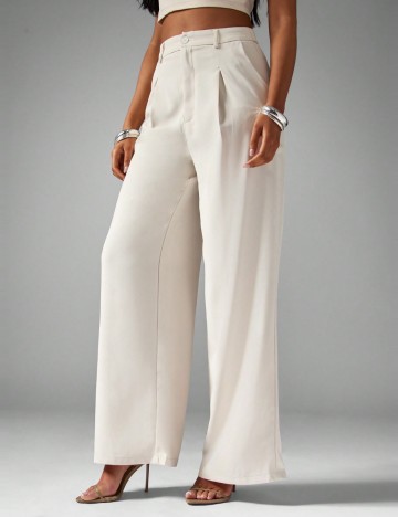 Pantaloni Shein Missguided, crem