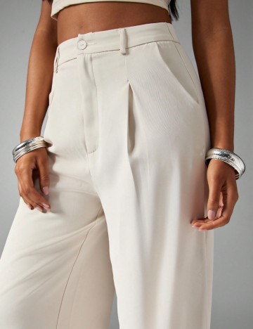 Pantaloni Shein Missguided, crem