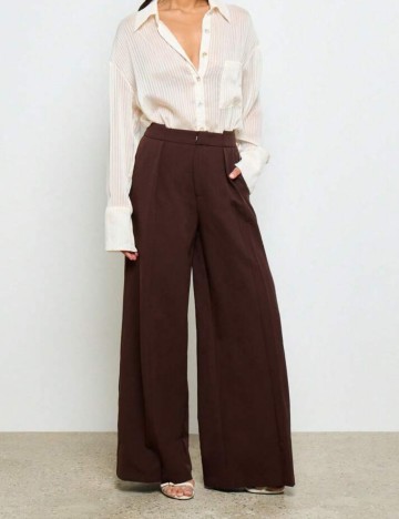 Pantaloni Shein AIIRZ, maro