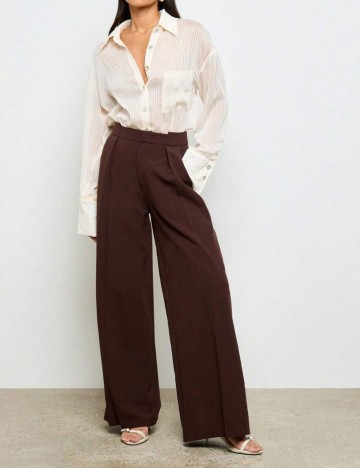 Pantaloni Shein AIIRZ, maro