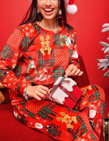 Compleu pijamale Shein, mix culori