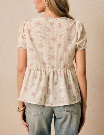 Cămașă cu m&acirc;necă scurtă Shein Po&eacute;selle, mix culori