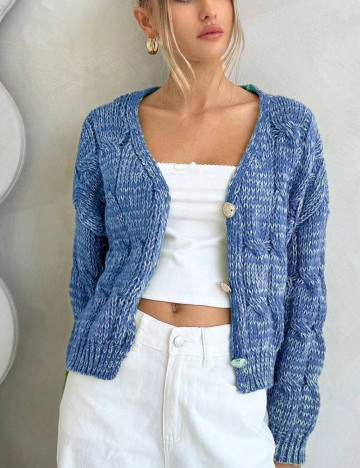 Cardigan Shein Forever 21, albastru
