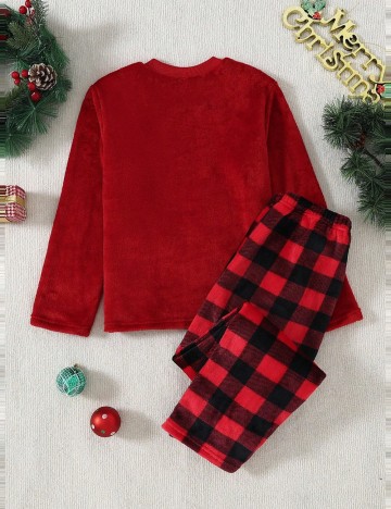 Compleu pijamale Shein, roșu