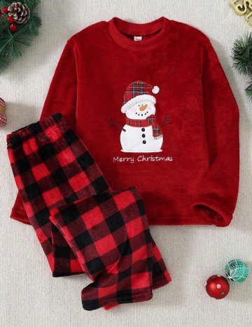 Compleu pijamale Shein, roșu