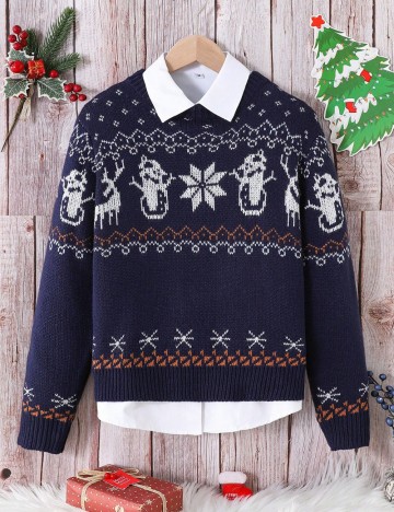 Pulover Shein, albastru