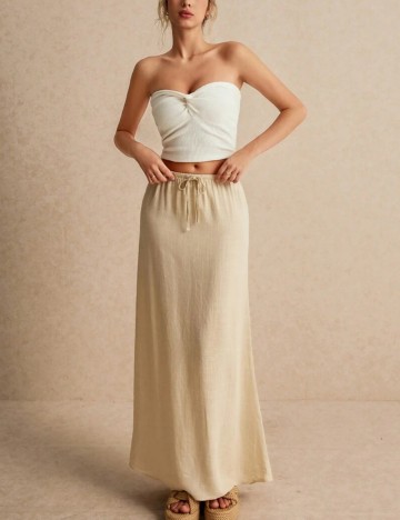 Fustă maxi Shein, bej